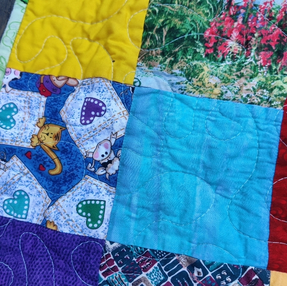 Handmade Patchwork Baby Quilt - Picture 8 of 8